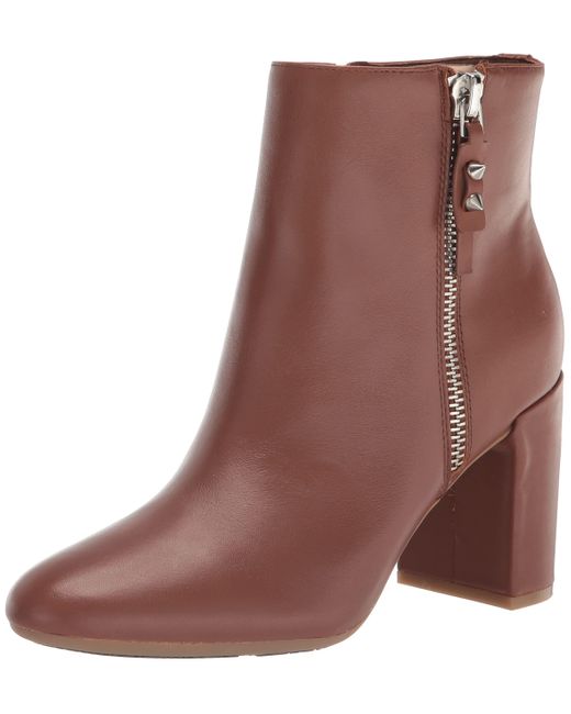 Nine West Brown Takes9x9 Ankle Boot