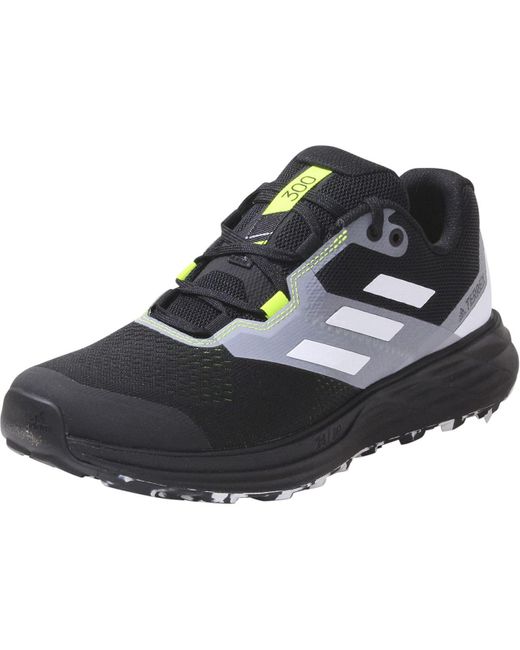 Adidas Black Terrex Two Flow Trail Running Shoe for men
