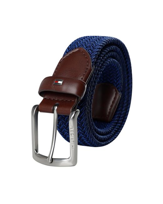 Tommy Hilfiger Blue Fabric Web Braided Belt for men