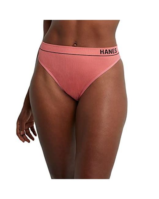 Hanes Originals Seamless Panties Pack in Red