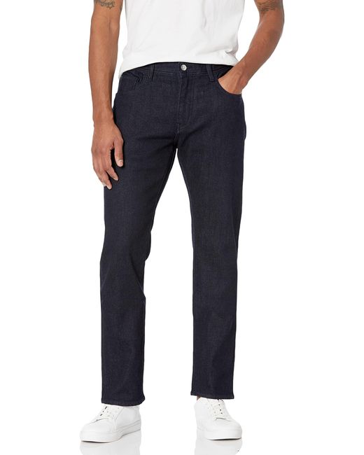Emporio Armani Blue A|x Armani Exchange Mens 5 Pocket Pocket Slim Denim Dark Rinse Jeans for men