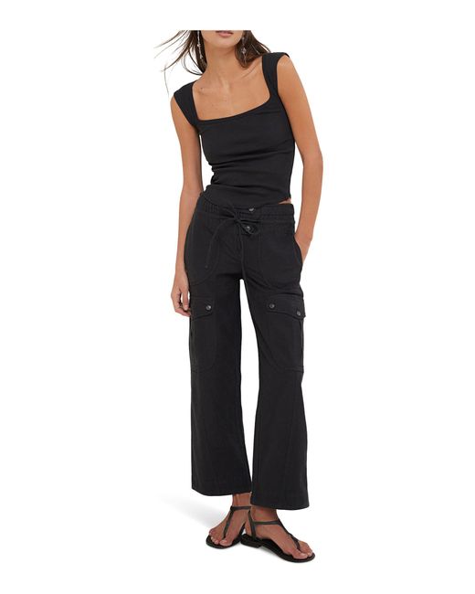 Free People Black Park Ave Pants
