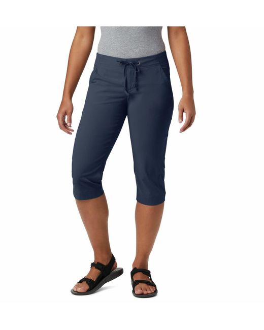 Columbia Blue Standard Anytime Outdoor Capri