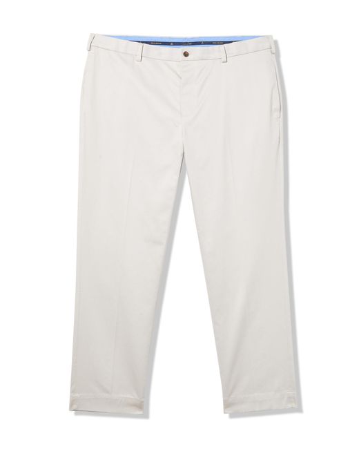 Brooks Brothers White Regular Fit Stretch Lightweight Advantage Chino Pants for men
