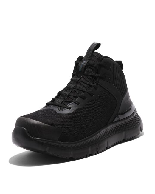 Timberland Black Setra Mid Composite Safety Toe Industrial Athletic Work Shoe for men