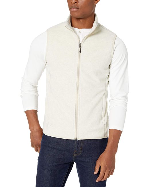 Amazon Essentials Fullzip Polar Fleece Vest for Men Lyst