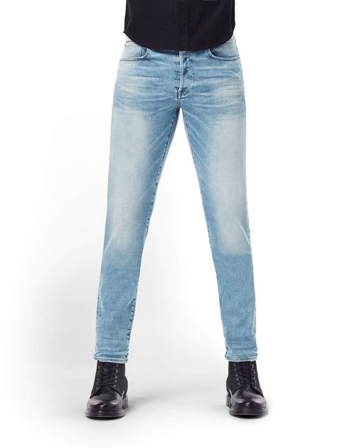 G-Star RAW 3301 Straight Tapered Jeans in Blue für Herren