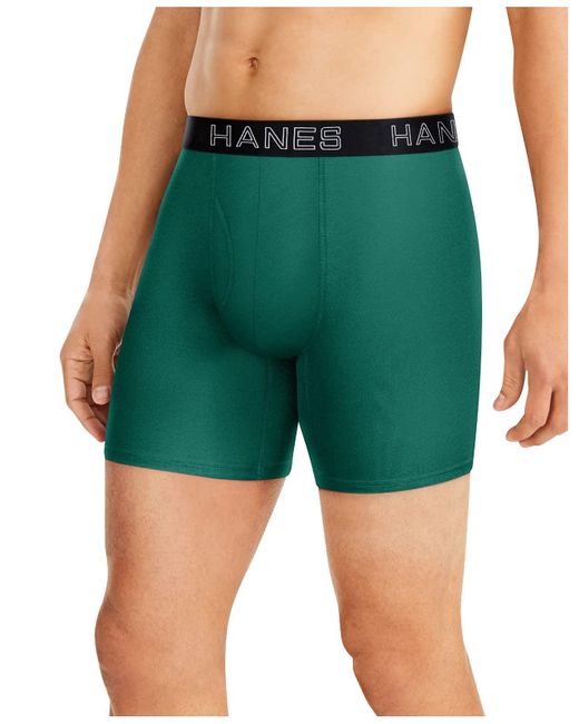 Hanes Total Support Pouch Boxer Brief in Green for Men Lyst