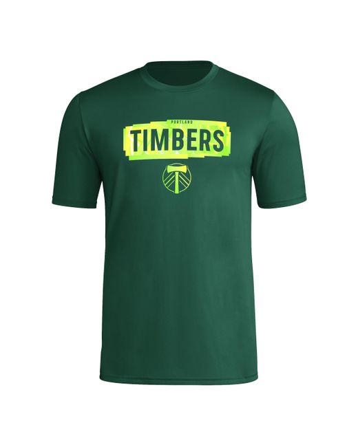 Adidas Green Portland Timbers Local Pop Short Sleeve Pre-game T-shirt for men