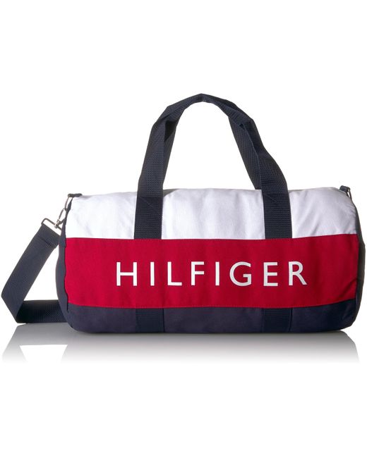 Tommy Hilfiger Synthetic Mini Duffle Bag Tommy Patriot Colorblock in  Navy/Red (Blue) for Men - Save 6% - Lyst