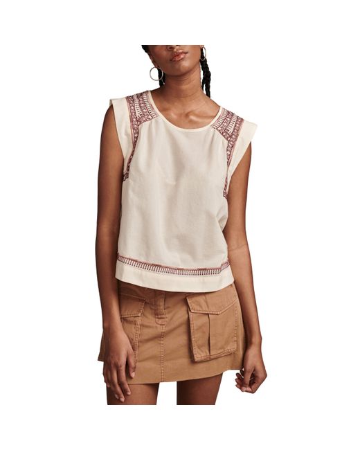 Lucky embroidered top sale