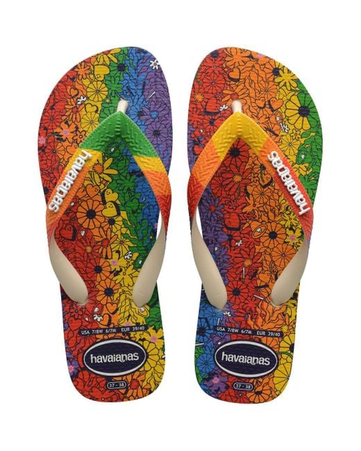 Havaianas Top Pride Premium Sandals Flip flop in Orange for Men Lyst