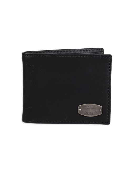 Levi's Leather Rfid Extra Capacity Slimfold Wallet in Black for Men | Lyst