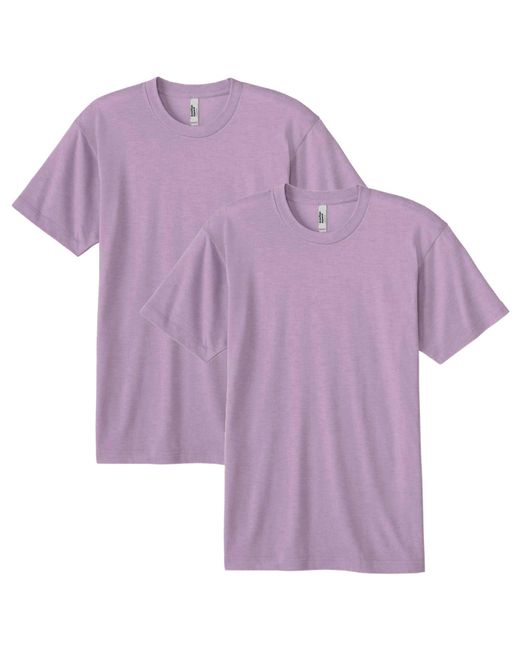 American Apparel Purple Tri-blend Track T-shirt