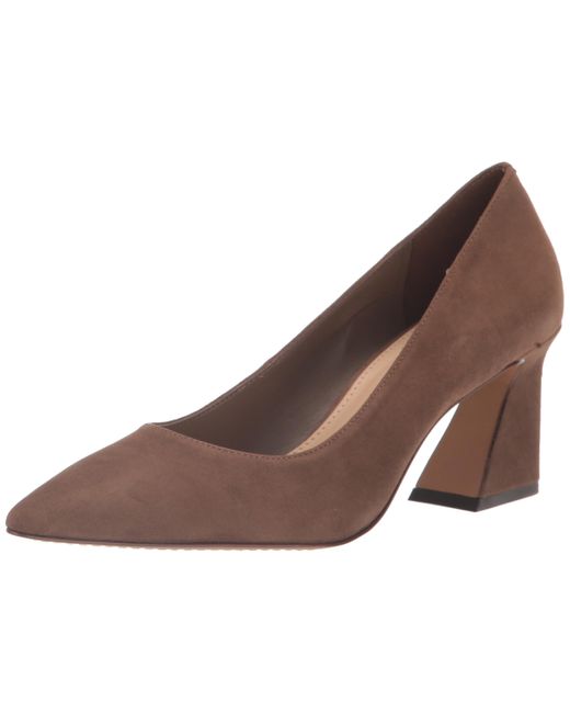 Vince Camuto Hailenda Flare Heel Pump in Brown Lyst