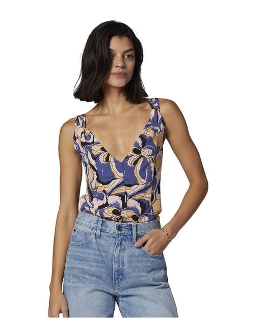 Equipment Hadley Tank Top In Skipper Blue Multi