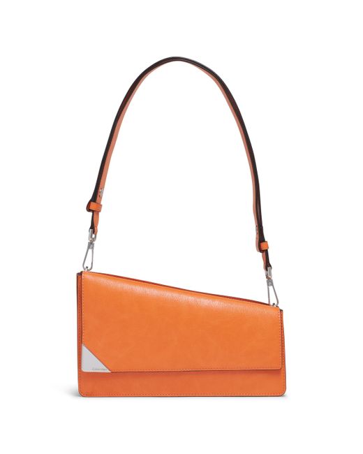 Calvin Klein Orange Basalt Flap Demi Shoulder Bag
