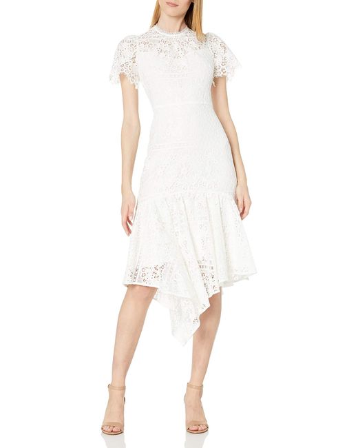 Shoshanna White Midi Dress