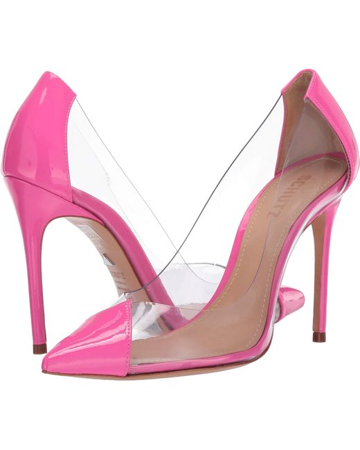 cendi transparent pointed toe pump