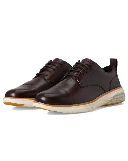 Cole Haan Black Grand Hurrion Cap Toe Oxfords for men
