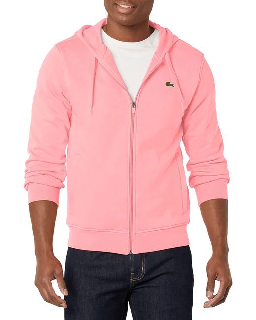 Lacoste pink hoodie Clearance