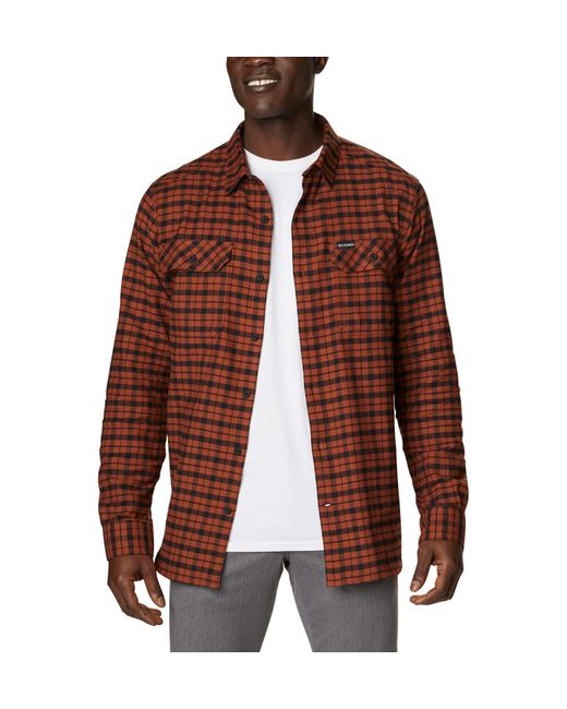 Columbia Red Flare Gun Stretch Flannel for men