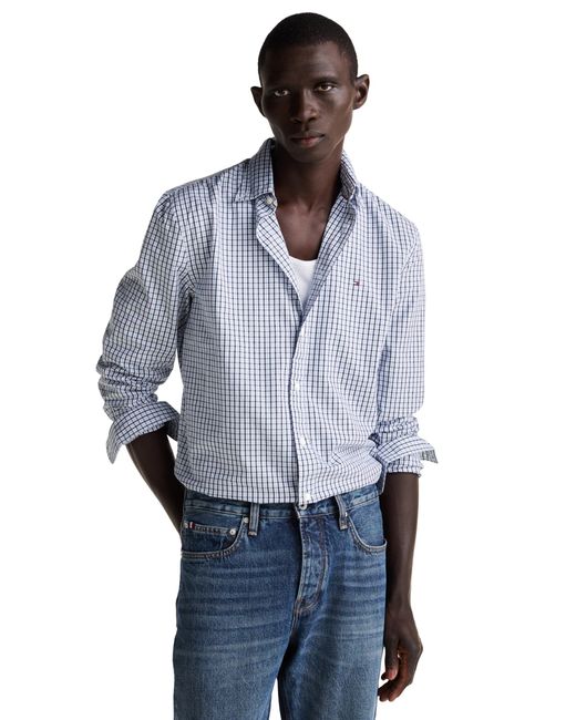 Tommy Hilfiger Blue Long Sleeve Poplin Regular Fit for men