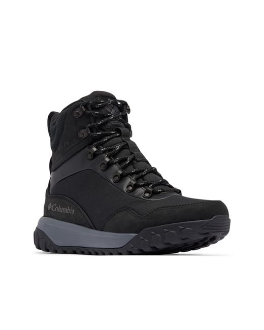 Columbia Black Burnsider Omni-heat Infinity Waterproof Hiking Boot for men