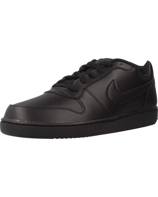 Nike Leather Court Vision Lo in Black/Black (Black) - Lyst