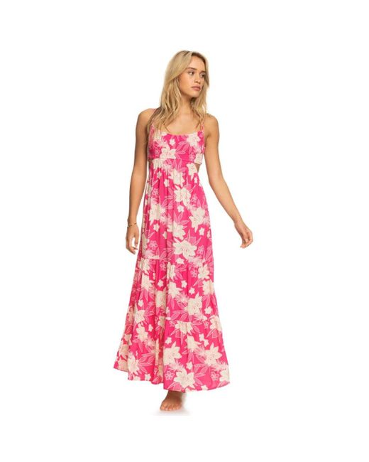 Roxy Pink Hot Tropics Maxi Dress