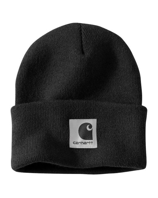 Carhartt Black Knit Satin-lined Beanie