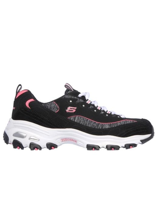 Skechers Black D'lites Me-time Sneaker