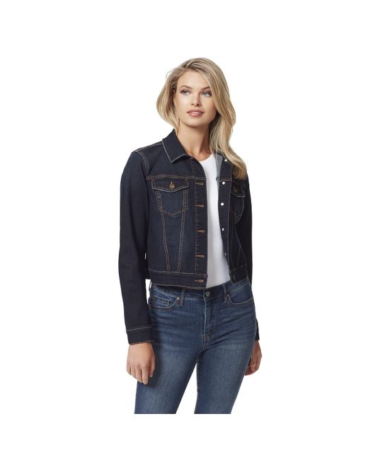 Jessica Simpson Blue Plus Size Pixie Classic Feminine Fit Crop Jean Jacket