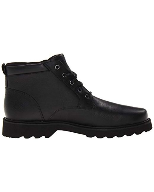 rockport northfield black waterproof lace up casual shoes