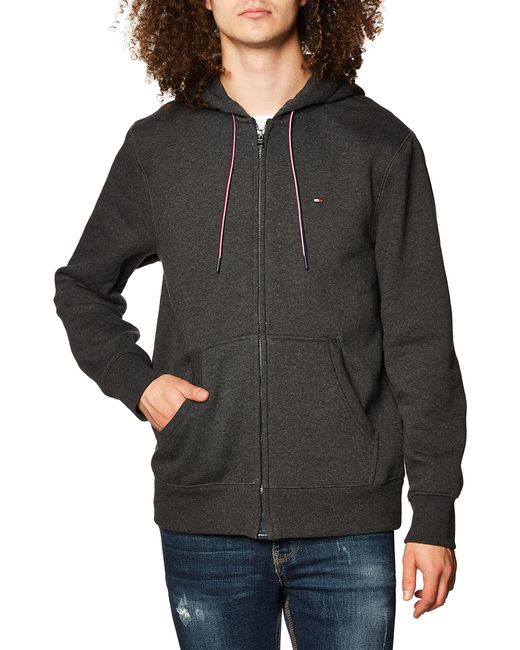 Tommy Hilfiger Adaptive Plain Hoodie Sweatshirt With Magnetic Zipper in ...