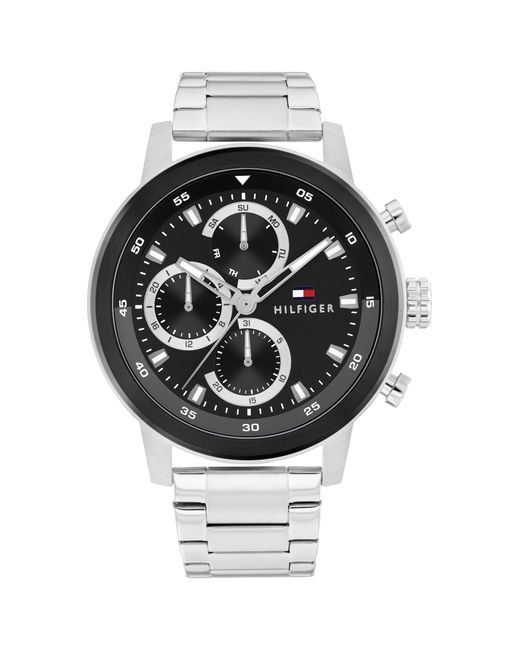 Tommy Hilfiger Black Sporty Watch – Quartz for men