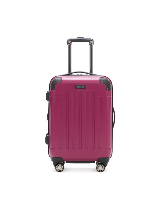 Kenneth Cole Purple Renegade Luggage Expandable 8-wheel Spinner Lightweight Hardside Suitcase