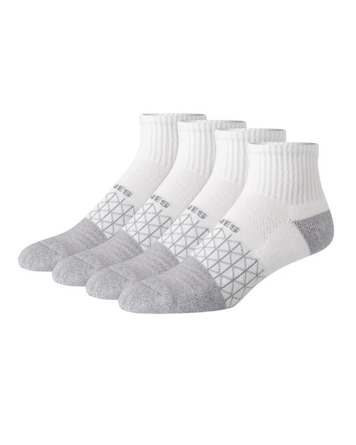 Hanes White Absolute Active Cushioned Ankle for men