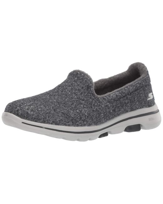 Skechers Go Walk 5-wash-a-wool Sneaker in Charcoal (Gray) - Save 37% - Lyst