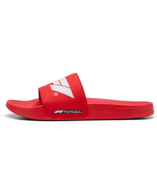 PUMA Red Formula 1 Leadcat 2.0 Slide Sandals for men