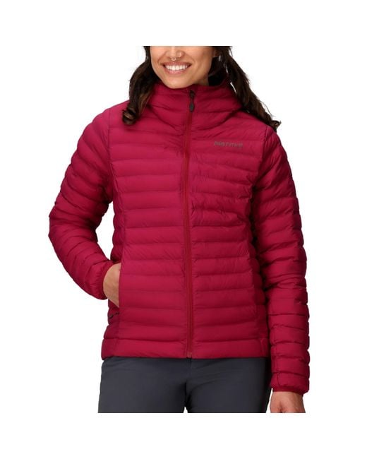 Marmot Women's Red Echo Featherless Hoody- Lightweight Down
