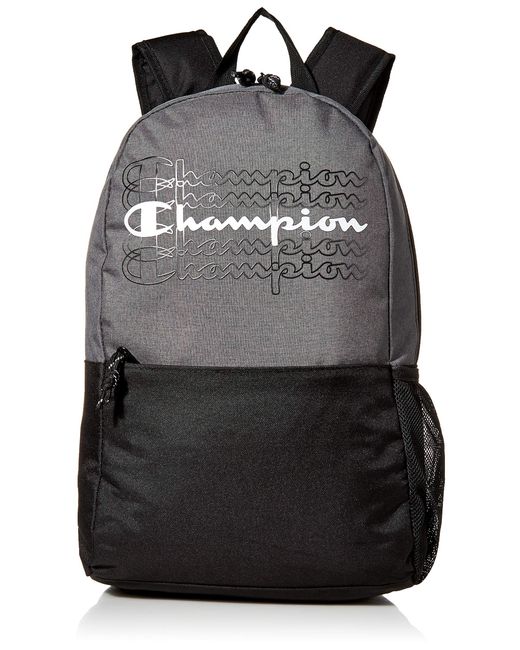 champion top load backpack black