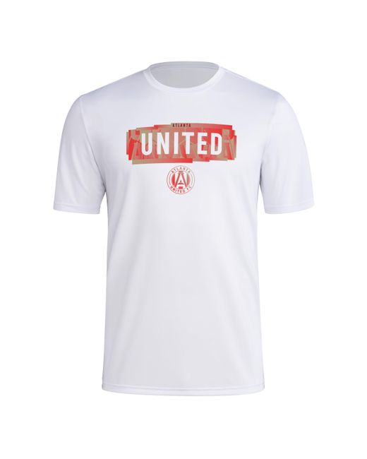 Adidas White Atlanta United Fc Local Pop Short Sleeve Pre-game T-shirt for men