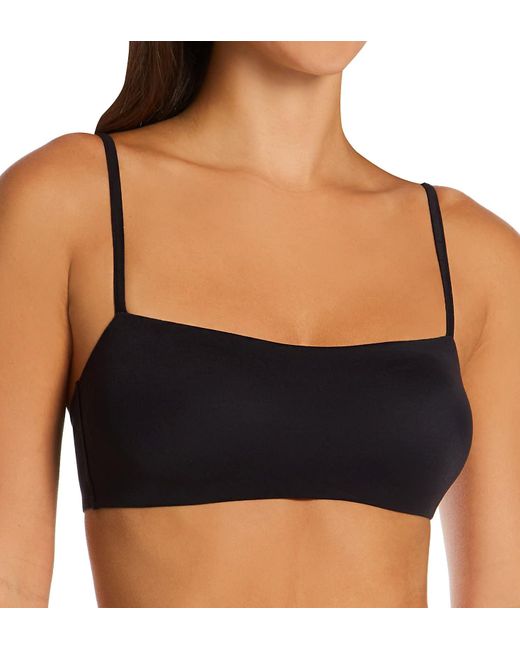 Hanes Black Eco Luxe Bandeau Contour Wirefree Dhy205