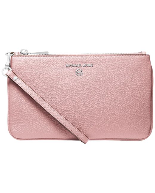 Michael Kors Pink Jet Set Charm Medium Top-zip Wristlet