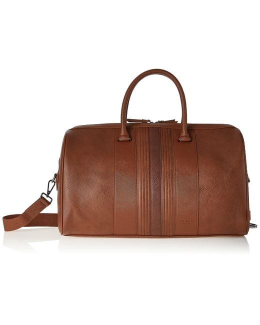 Ted Baker Brown London Evyday Striped Pu Holdall
