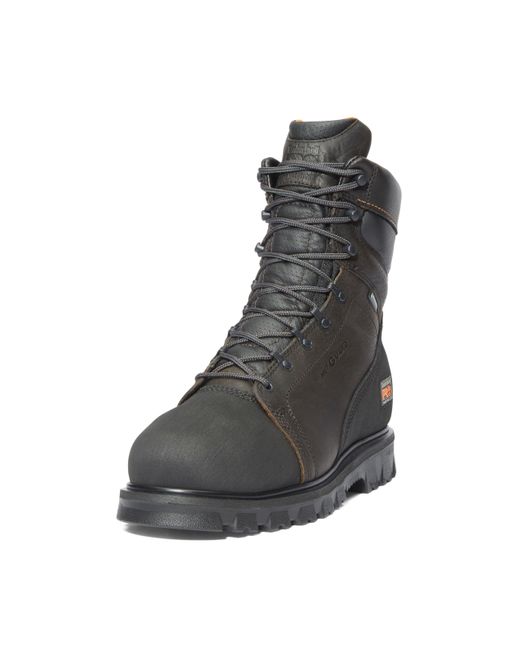 Timberland Black Rigmaster Internal Met Guard 8 Inch Alloy Safety Toe Waterproof Industrial Work Boot for men