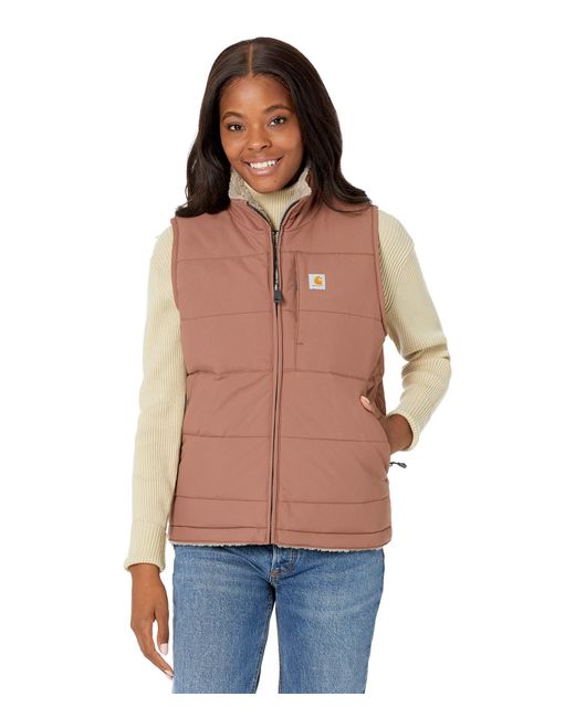 Carhartt Red Relaxed Fit Midweight Utility Vest