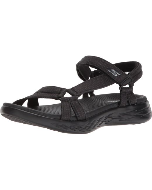 skechers sandals negro