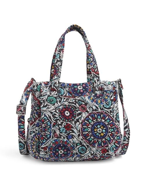 vera bradley cotton mini multi compartment crossbody purse